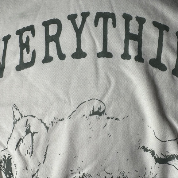 Cat Graphic Tee “Everything Happens So Much” - Picture 4 of 4